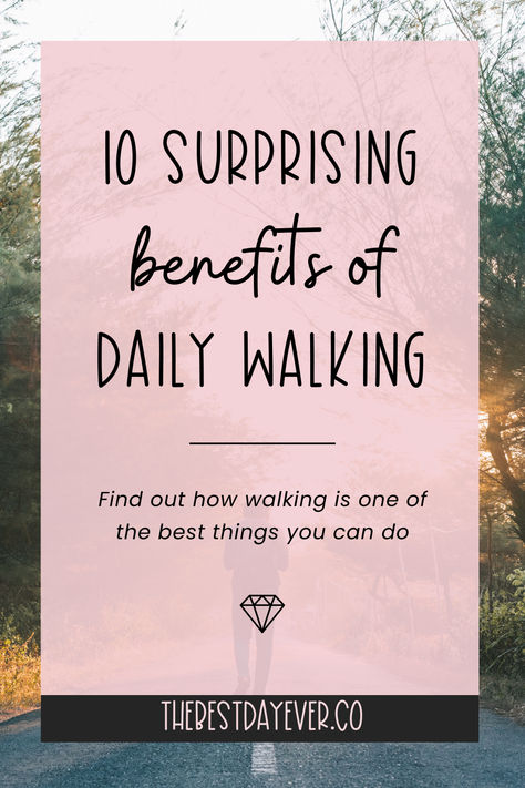 10 surprising benefits of daily walking: Find out how walking is one of the best things you can do Benefits Of Walking Daily, Exercise Walking, Health Benefits Of Walking, Walking For Health, Daily Walking, Benefits Of Walking, Boost Your Mood, Walking Exercise, Positive Lifestyle