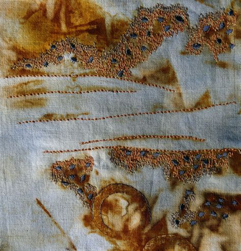 Rust | by Fi@84 Rust Dyeing, Rust Dyed Fabric, Eco Textile, Rust Dye, A Level Textiles, Textile Dyeing, Eco Dyeing, Painted Fabric, Textiles Projects