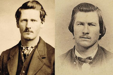 Wyatt Earp (left) & Virgil Earp (right). Morgan Earp, Virgil Earp, Im Your Huckleberry, Wyatt Earp, Doc Holliday, Bunker Hill, Police Force, City Limits, History Pictures