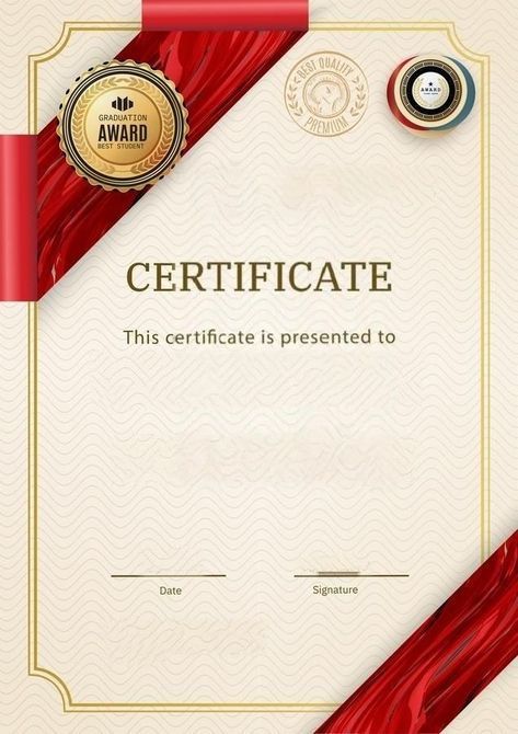 Graduation Certificate Design, Awards Certificates Design, Certificate Model, Certificate Layout, Student Certificates, Graduation Frame, Certificate Of Achievement Template, Logo Design Mockup, Certificate Background