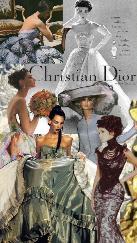 #dior #fashion Fashion Mood Board Portfolio, Famous Fashion Designers, Dior Fashion Aesthetic, Fashion Designer Style, Fashion Portfolio Moodboard, Vintage Dior Aesthetic, Dior Collage, Dior Moodboard, Vintage Dior Poster