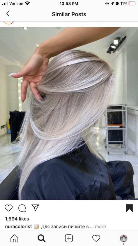 Ice Blonde Hair, Silver Blonde Hair, Icy Blonde Hair, Blond Balayage, Silver Blonde, Ash Blonde Hair, Hair Done, Blonde Hair Inspiration, Blonde Hair Shades