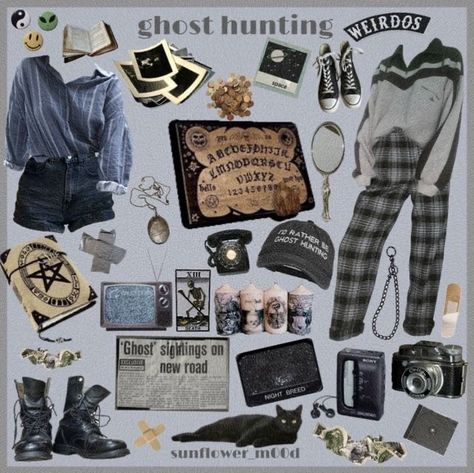 Ghost Hunters Outfit, Ghost Hunting Outfit Aesthetic, Cryptid Hunter Outfit, Cryptid Hunter Aesthetic Outfit, Ghost Hunting Aesthetic Outfit, Paranormal Investigator Outfit, Ghost Hunter Aesthetic Outfit, Ghost Hunter Outfit, Cryptid Aesthetic Outfit