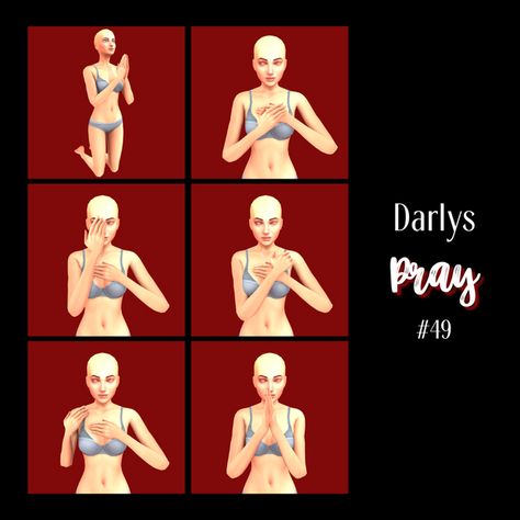 [Darlys] Pray | Darlys on Patreon Sims 4 Praying Poses, Sims Poses, Sims 4 Cheats, 4 Family, Sims 4 Family, 4 Poses, Sims 5, Sims 4 Gameplay, Family Poses