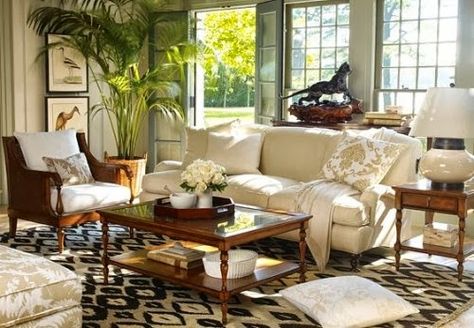 A blog about Interior Design with focus on French style and other Old World aesthetics. Tropical British Colonial Interiors, West Indies Interior, British Colonial Living Room, British Colonial Home, British Colonial Interiors, West Indies Decor, Tropical British Colonial, Colonial Style Interior, Colonial Living Room