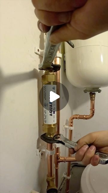 Matthew Marciniak on Instagram: "Installing an equation s22 water filter. Perfect alternative if you can’t fit a water softer! #amsr #plumbing #toolbag #pipes #tools #cleancopper #copper #handtools #work #diy #howto #plumber #powertools" Work Diy, Water Filter, Power Tools, Hand Tools, Plumbing, Filter, Copper, Tools, Canning