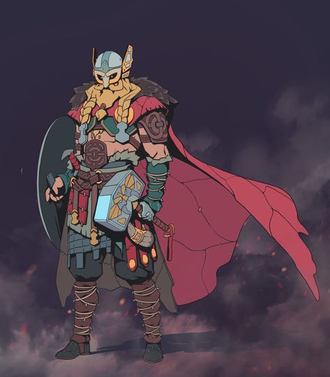 ArtStation - THOR new design, Nico Fari Viking Cheiftan, Mythology Character Design, Valkyrie Character Art, Thor Concept Art Character Design, Thor Character Design, Norse Thor, Viking Thor, Thor Norse Mythology Art, Thor Mythology Art