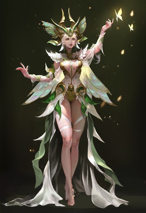 ArtStation - Fairy queen, sunong :) Queen Drawing, Fantasy Queen, Rpg Map, Fairy Queen, Queen Art, 다크 판타지, Character Poses, Fantasy Fairy, 판타지 아트