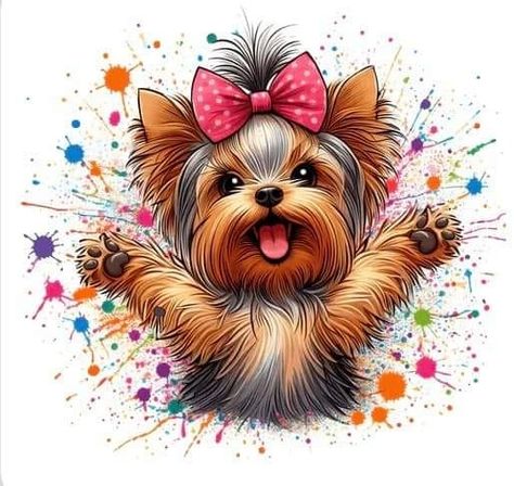 Happy Thursday #valnessyorkies Girl Dog Names, Morkie Puppies, Cute Dogs Images, Yorkie Moms, Yorkie Terrier, Yorkie Dogs, Yorkie Puppy, Cute Cartoon Animals, Dog Drawing