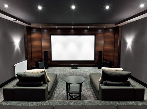 21 Incredible Home Theater Design Ideas & Decor (Pictures) - Designing Idea Home Theatre Room Ideas, Theater Room Decor, Home Theater Room Design, Theater Room Design, Theater Design, Home Cinema Room, Home Theater Decor, Best Home Theater, Home Theater Setup