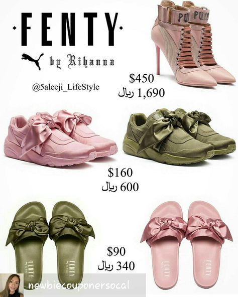 #Fenty #pumashoes#pumas #sneakers Fenty Shoes, Puma Rihanna, Classy Girls Wear Pearls, Fenty X Puma, Cute Sneakers, Crazy Shoes, Handbag Shoes, Sneaker Heels, Shoe Lover