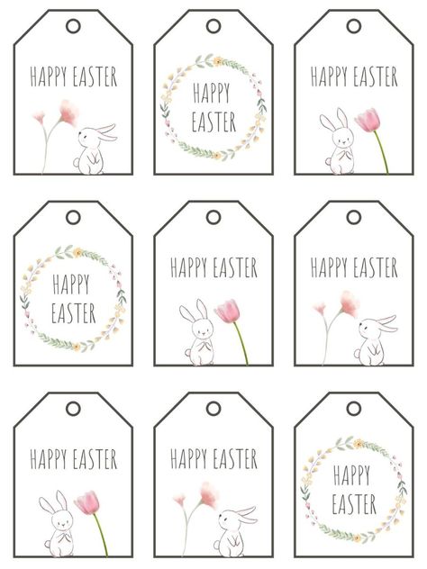 Free Printable Easter Gift Tag Designs for Every Bunny - For Hope and Joy Happy Easter Printable Tags, Free Easter Tag Printables, Easter Printables For Kids, Easter Basket Tags Free Printables, Happy Easter Printable Free, Happy Easter Tags Free Printable, Free Easter Tags Printables, Easter Gift Tags Printable Free, Easter Printable Tags