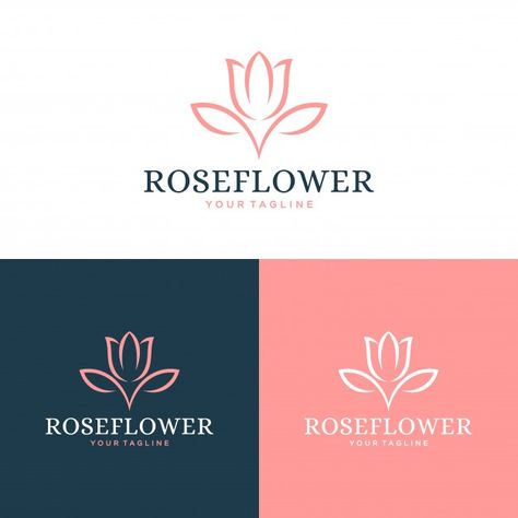 Logotipo da flor rosa e conceito de desi... | Premium Vector #Freepik #vector #logotipo #flor #floral #abstrato Rose Vector Design, Fancy Logo Design, Rose Tattoo On Ankle, Coffee Machine Design, Fancy Logo, Fancy Writing, Bee Logo, Floral Logo Design, Flower Logo Design