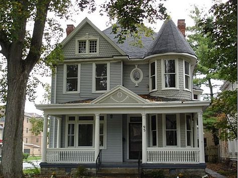 1900 House Exterior, 1900s House Exterior, 1900 House, 1900s House, Beautiful Woodwork, Queen Anne House, Victorian Exterior, Historic Homes For Sale, Old Homes