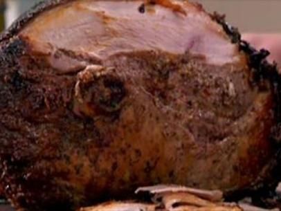 Brined Fresh Ham Recipe | Anne Burrell | Food Network Fresh Ham Recipes, Fresh Ham Recipe, Anne Burrell, Fresh Ham, Red Bliss Potatoes, Ham Recipe, Smoked Meats, Spring Dinner, Baked Ham