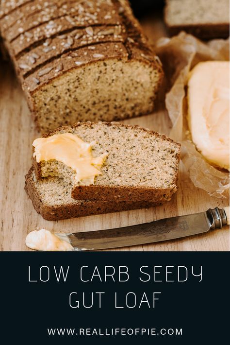 Sunflower Bread Recipe, Carb Free Bread, Sunflower Bread, Keto Brood, Bread With Butter, Seeded Bread Recipes, Best Low Carb Bread, Paleo Snack, Grain Free Bread