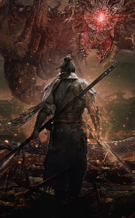 Wo Long Fallen Dynasty, Dark Souls Wallpaper, Lords Of The Fallen, Book Background, Japanese Warrior, Samurai Art, Wallpaper Trends, Gaming Wallpapers, World Pictures