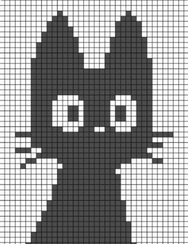 Crochet Blanket Stitch Pattern, Crochet Case, Graph Crochet, Crochet Stitches Guide, Crochet Cat Pattern, Pixel Crochet, Tapestry Crochet Patterns, Pixel Pattern, Pixel Art Pattern