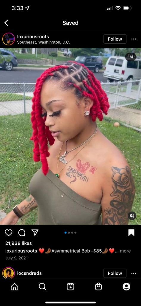 Assymetrical Loc Knot Bob, Asymmetrical Bob Locs, Asymmetrical Loc Knot Bob, Asymmetrical Loc Bob, Assymetrical Bob, Loc Bob, Locs Styles, Loc Inspiration, Asymmetrical Bob