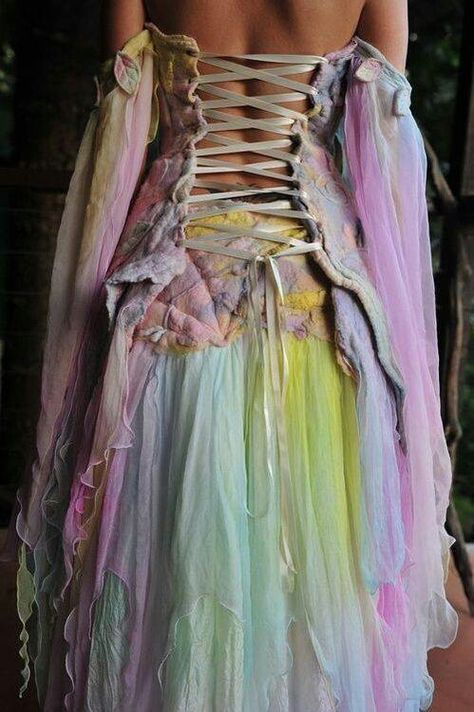 Fairy dress Steampunk Mode, Elven Princess, Fest Outfits, Mode Hippie, Fairy Dresses, Fairy Clothes, Estilo Hippie, Fairy Fashion, Fantasy Costumes