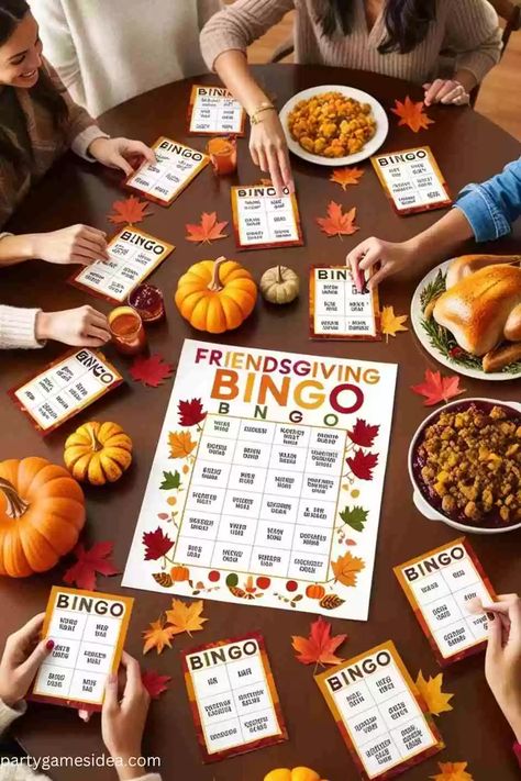 35 Super Fun Friendsgiving Party Ideas - Fun Party Games Ideas for Adults and Kids Friendsgiving Party Favors Diy, Friendsgiving Games Free Printable, Friendsgiving Party Ideas, Games Ideas For Adults, Party Games Ideas, Friendsgiving Games, Friendsgiving Party, Friendship Party, Craft Station