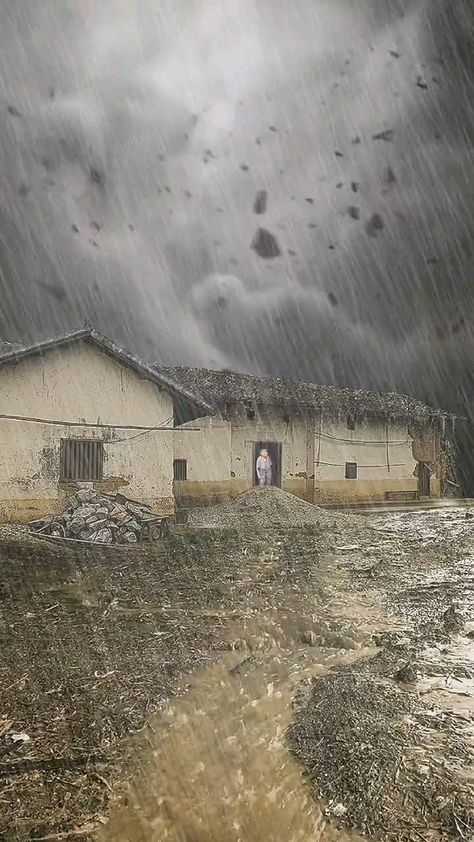 naturelife_ok on Instagram: Village heavy dreem rain Rain In Village, Rain Storm, Rainy Night, Paris Skyline, Songs, Travel, On Instagram, Quick Saves, Instagram