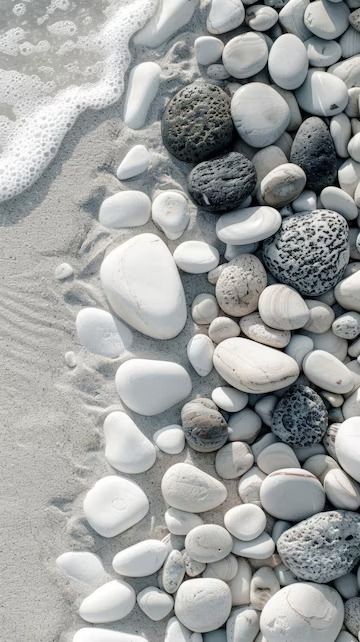 Premium Photo | Rocks on Sandy Beach Generative AI Pebble Beach Aesthetic, Beach Rocks Aesthetic, Rock Aesthetic, Beach Rocks, Stationery Templates, Business Card Maker, Flyer Maker, Poster Maker, Poster Invitation