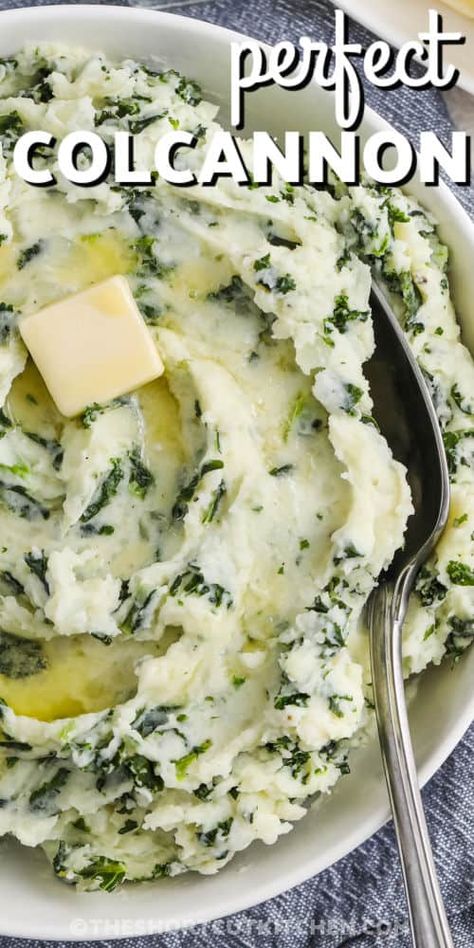 Colcannon Recipe Creamy Butter Sauce, Colcannon Recipe, Potato Side Dishes, Creamy Mashed Potatoes, Super Healthy, Butter Sauce, Veggie Dishes, Traditional Food, Taste Buds