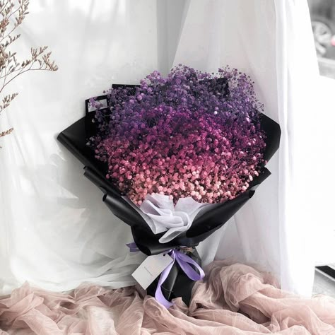 Violet Bouquet, Luxury Flower Bouquets, Fancy Flowers, Flower Gift Ideas, Boquette Flowers, Baby Breath, Flowers Bouquet Gift, Nothing But Flowers, Flower Therapy