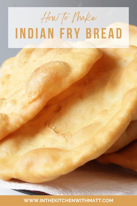 Stack of Indian fry bread on a plate. Fry Bread Recipe Easy, Waffles Toppings, Indian Fry Bread Recipe, Easy Fry Bread Recipe, Native American Fry Bread, Fry Bread Recipe, Indian Fry Bread, Butter Bread Recipe, Navajo Tacos