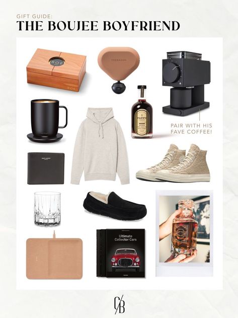 Holiday gift guide 2021 for the boujee boyfriend! Full gift guide on my blog below. Boujee Gifts, Gifts For Boyfriend, Fun Gifts, Holiday Gift Guide, Cool Gifts, Boyfriend Gifts, Gift Guide, My Blog, Gifts For Him