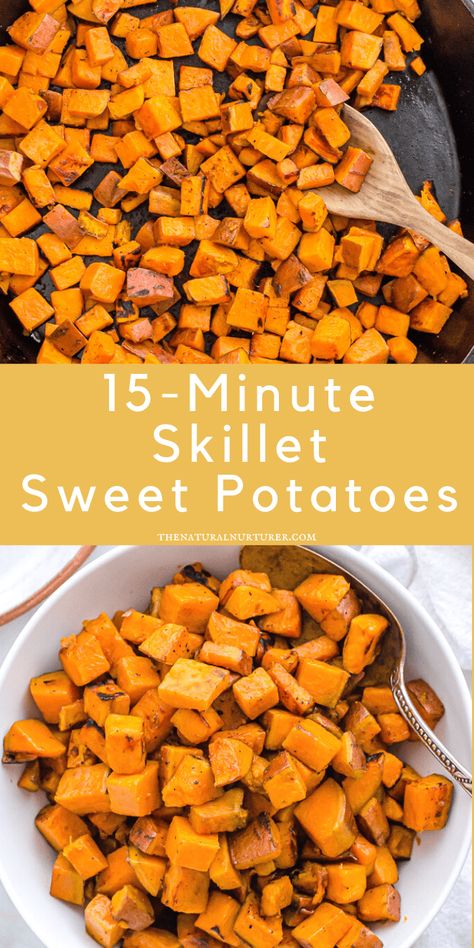 Sauted Sweet Potato Recipes, Frozen Sweet Potatoes Cubes, What To Do With Lots Of Sweet Potatoes, Sweet Potatoes Blackstone, Cook Sweet Potato, Sweet Potatoes Stove Top, Fast Sweet Potato Recipes, Recipes Using Frozen Sweet Potatoes, Sweet Potato Stove Top Recipes