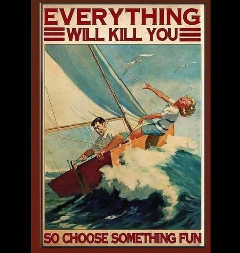 Elaine Hayel (@samurai_buns) • Instagram photos and videos Gift For Fisherman, Sailing Gifts, Retro Painting, Lake House Decor, Vintage Poster Art, Sailing Yacht, Man Cave Decor, Wall Art Sign, Wall Art Gift