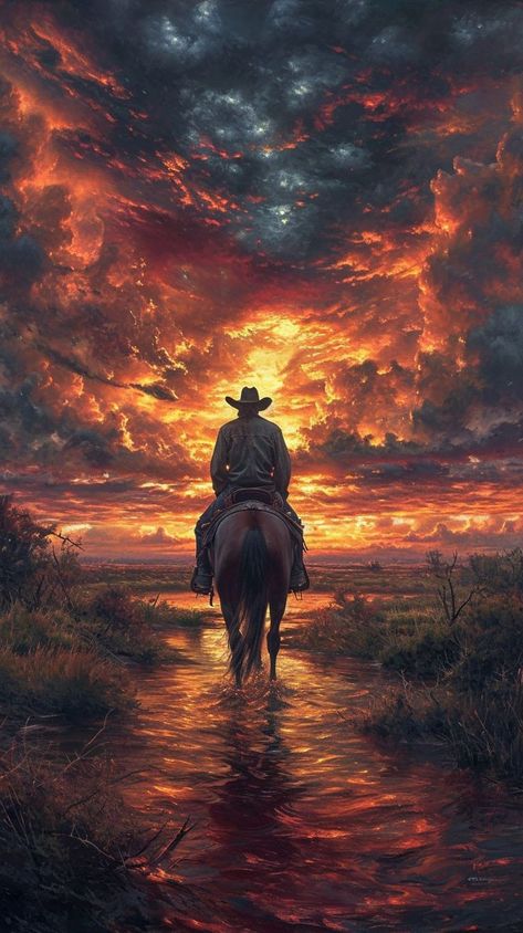 Western Gunslinger, Western Gunslinger Art, Gunslinger Art, Western Wallpapers, Cowboy Artwork, Red Kit, Horse Cowboy, Cowboy Pictures, Read Dead