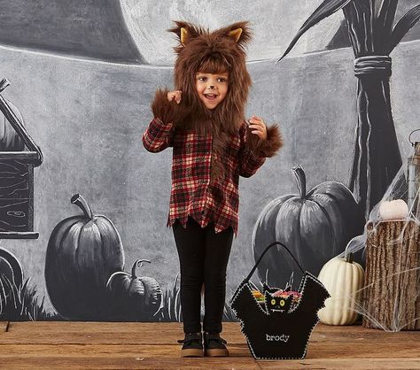 Pin for Later: 169 Warm Halloween Costume Ideas That Won't Leave Your Kids Freezing Werewolf Costume Pottery Barn Kids Werewolf Costume ($59) Toddler Werewolf Costume, Boys Werewolf Costume, Werewolf Outfit, Warm Halloween Costumes, Werewolf Costume, Halloween Infantil, Animal Halloween Costumes, Dinosaur Costume