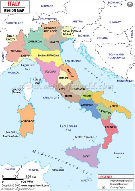 Italy Region Map Map Of Italy Cities, Map Of Italy Regions, Map Of Italy, Italy Map, Regions Of Italy, Sicily Italy, Emilia Romagna, Travel Maps, Genoa