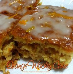 Orange Wacky Cake Wacky Cakes, Crazy Cake Recipes, Wacky Cake Recipe, Wacky Cake, Crazy Cake, Snack Cakes, Citrus Recipes, Seed Cake, Orange Poppy