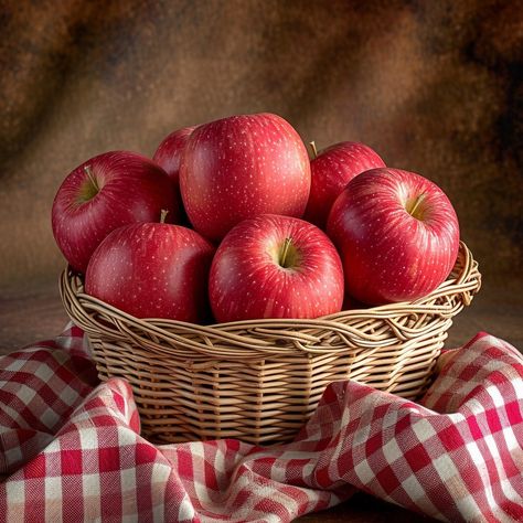 Apples in Basket - Free High-Resolution Image and Stock Photo - StockCake Apples In A Basket, Basket Of Apples, Apples In Basket, How To Paint An Apple, Red Apples, Apple Basket, Apple Reference, Apple Photography, Apples