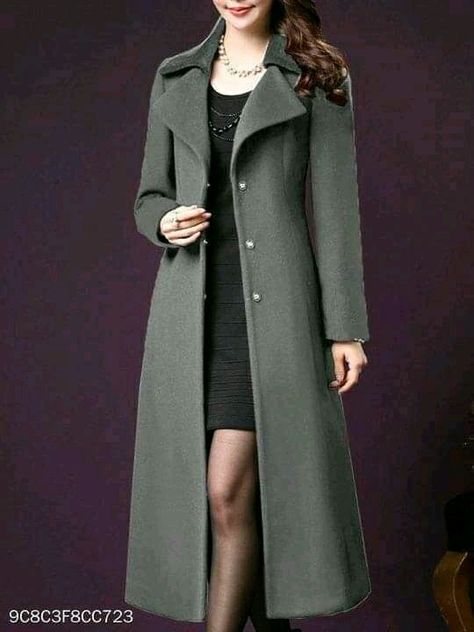 Long Coats For Women Classy, Dress Coat Outfit, Plain Coats, Color Block Coats, Ladies Coat Design, Womens Dress Coats, Elegant Coats, Coat Women Fashion, Trendy Fashion Tops