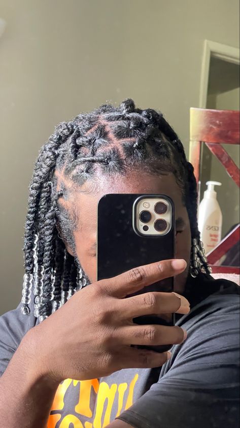 IG/ daijonnn Rubber Band Hairstyle, Rubber Band Hairstyles, Dreadlock Hairstyles For Men, Men Haircut Styles, Mens Braids Hairstyles, Mens Braids, Dreadlock Hairstyles, Rubber Band, Haircuts For Men