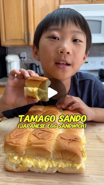 Easy Peasy Jordan on Instagram: "Tamago Sando time!!! We were missing the egg sandwiches out in Japan so decided to make them for lunch. We used Hawaiian sweet rolls and omg, this is our new favorite way to eat Tamago Sandos!!! 

Even Baba said she prefers them with the sweet rolls now!! You guys gotta try this 😋 

What you need:
Eggs (we used 7)
Japanese mayo to taste (@kewpieusa)
Salt and Pepper to taste
Hawaiian sweet rolls @kingshawaiian 

#slidersunday #kingshawaiian #tamagosando" Tamago Sando, Japanese Mayo, Portuguese Sweet Bread, Japanese Egg, Hawaiian Sweet Rolls, Kings Hawaiian, Egg Sandwiches, How To Make Sandwich, Sweet Rolls