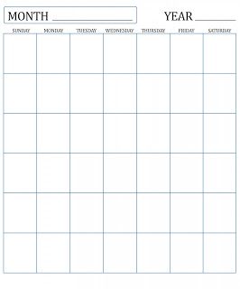 Blank monthly calendar for 2017 - Empty Empty Calendar Template, Happy Planner Free Printable, Blank Monthly Calendar Template, Blue Calendar, Blank Monthly Calendar, Social Emotional Learning Activities, Calendar 2017, Monthly Calendar Template, Study Schedule