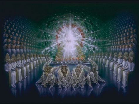 God's Throne in Heaven Vision - Revelation 4 & 5 Archangels Names, Revelation 5, Revelation 4, Real Angels, Prophetic Art, Throne Room, Angels Among Us, Book Of Revelation, Bible Prophecy