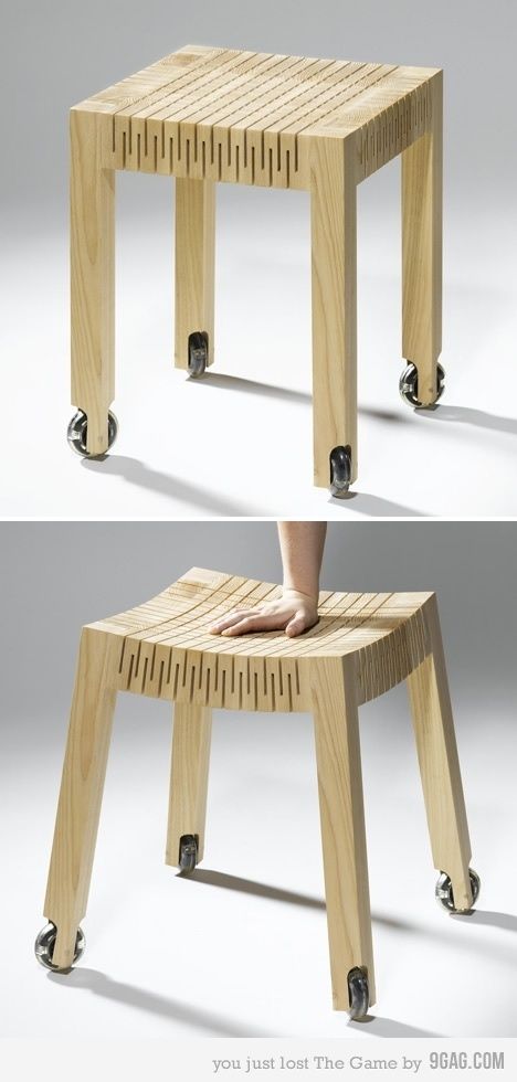 Flexible Chair | Sustainable Wood Gifts australianwoodwork.com.au Cnc Furniture, Design Wood, Creative Furniture, Chaise Design, Wooden Chair, Wood Chair, Interior Furniture, Unique Furniture, Wood Design