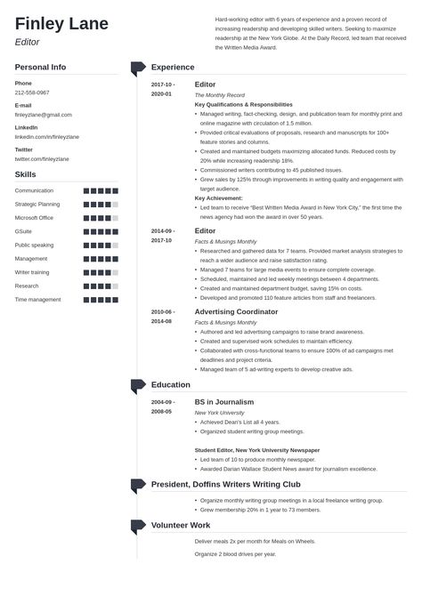 Editor Resume: Samples and Writing Guide #resumetemplate #resumedesign #resumeexamples #resumetips #resumeexamplesforjobs #resume #resumelayout #resumewriting #resumeformat #perfectresume #bestresume Nursing Resume Examples, Resume Skills List, Administrative Assistant Resume, Nursing Resume Template, Resume Layout, Job Resume Examples, Resume Summary, Writing Guide, Nursing Resume