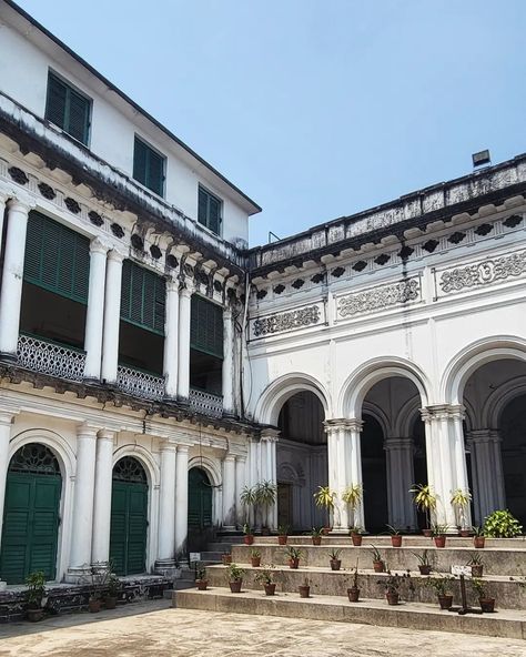 ~ জোড়াসাঁকো ঠাকুরবাড়ি - Tagore's Residency ~ ❤️ Jorasanko Thakur Bari in Jorasanko, North Kolkata, West Bengal, India, is the ancestral home of the Tagore family. It is the birthplace of poet Rabindranath Tagore and the host of the Rabindra Bharati University campus. The Jorasanko Thakur Bari was built in the 18th century in Jorasanko in the north of Kolkata. The land on which this ancestral home stands today was donated by the famous Sett family (not to be confused with Seth) of Burrabaz... North Kolkata Aesthetic, North Kolkata, Amherst College, Rabindranath Tagore, University Campus, West Bengal, Bari, Kolkata, The Land