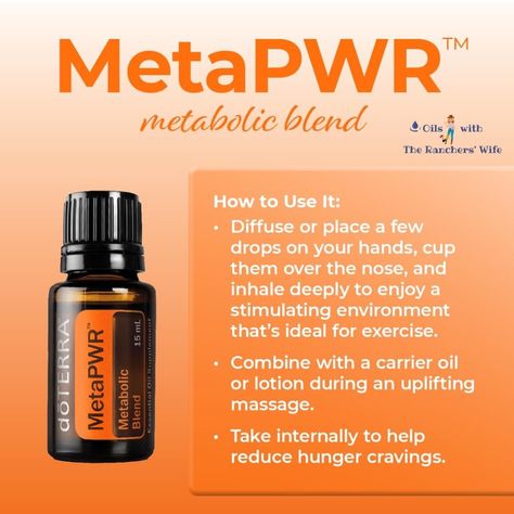 Doterra Metapwr Oil, Doterra Meta Power, Metapwr Dottera, Doterra Metapwr, Metabolic Health, Doterra Essential Oils Recipes, Healthy Plan, Doterra Oils, Alternative Health