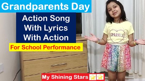 Action Song For Grandparents -On Grandparent's Day- For Kids -With Lyrics | Song for Grandparents Grandparents Day Songs For Kindergarten, Grandparents Songs For Preschool, Grandparents Day Songs For Preschool, Action Songs For Kids, Grandparents Day Songs, Action Songs For Children, Grandparents Day Preschool, Best Songs List, Skits For Kids