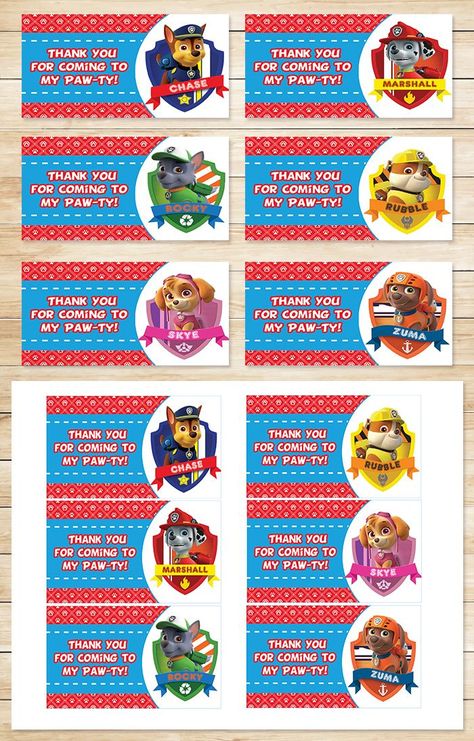 Free Printable Paw Patrol Goody Bag Tags | Paw Patrol Party within Goodie Bag Label Template Paw Patrol Goodie Bags, Paw Patrol Printables Free, Paw Patrol Party Printables, Red Bg, Paw Patrol Favors, Paw Patrol Party Favors, Paw Patrol Printables, Paw Patrol Birthday Theme, Bag Label