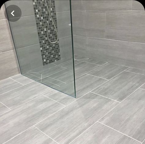 Best Bathroom Vinyl Flooring, Bathroom Colours, Grey Bathroom Floor, Rectangular Tiles, Downstairs Wc, Disabled Bathroom, Bathroom Tile Inspiration, Grey Bathroom Tiles, Shower Rooms